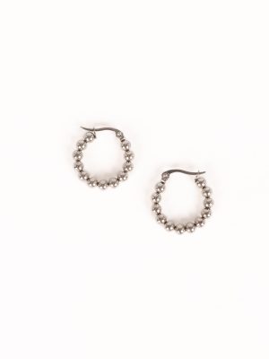Chloe Hoop Earrings - Silver