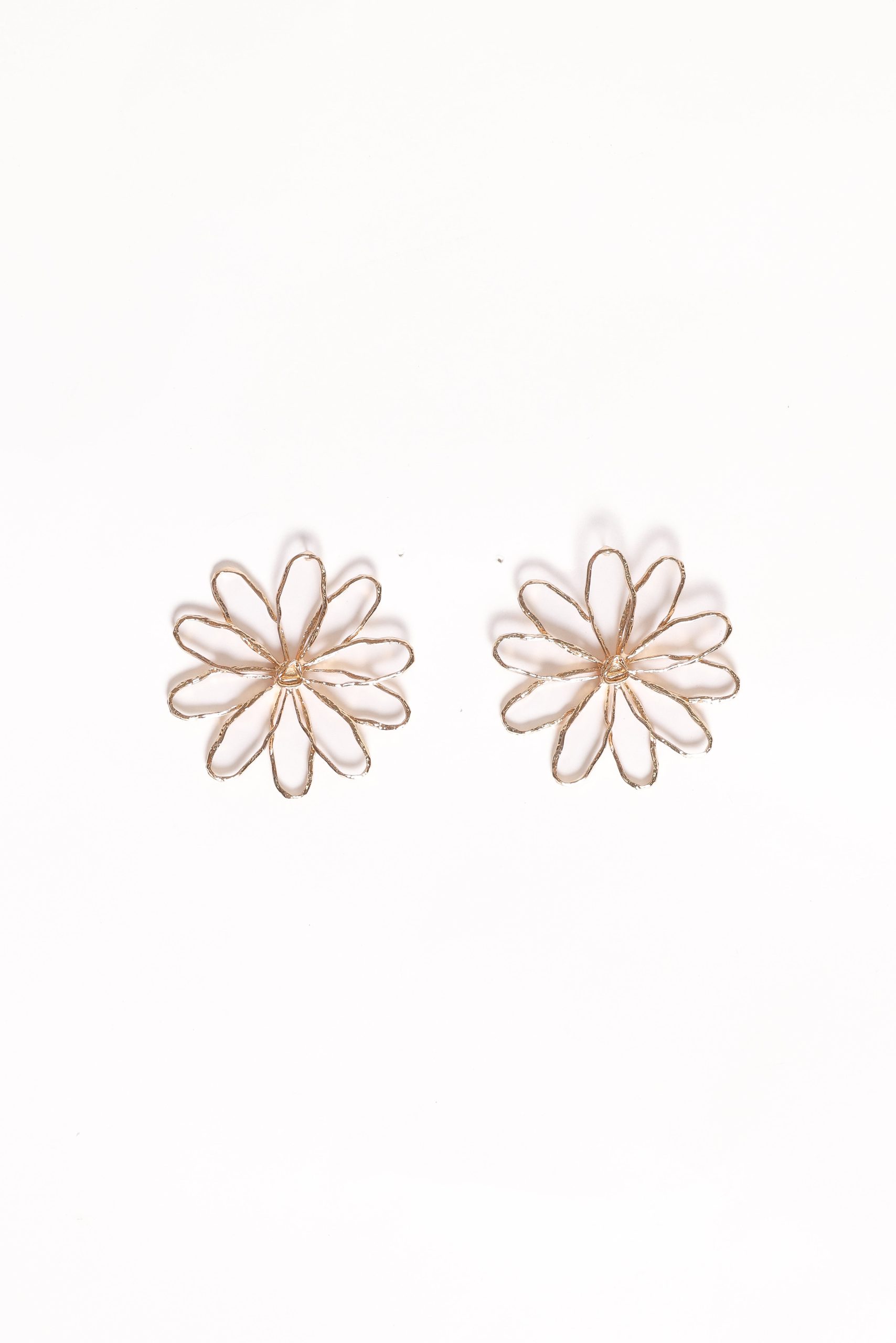 Indi Flower Earrings - Gold - Image 3