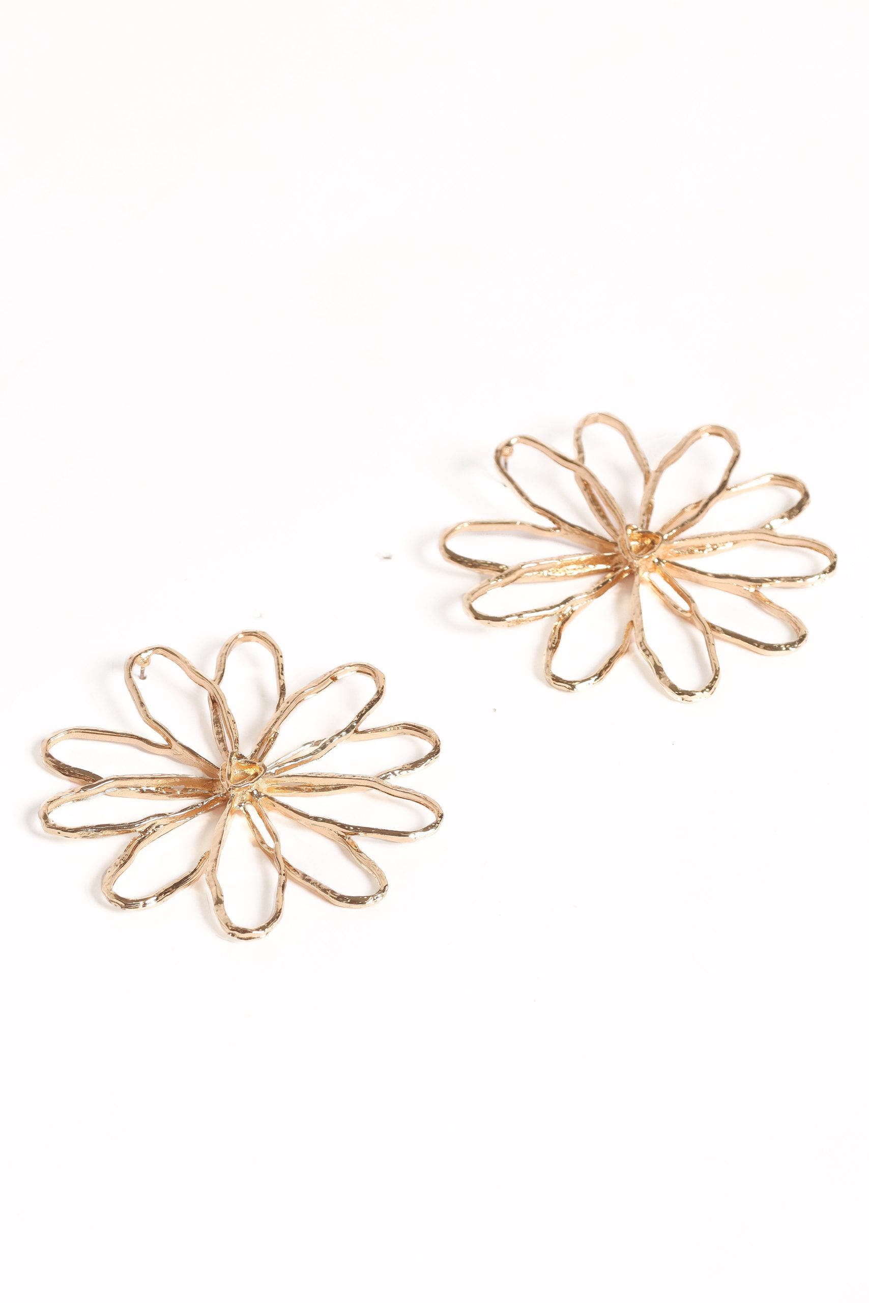 Indi Flower Earrings - Gold - Image 4