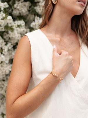 Lenora Cuff Bracelet - Gold