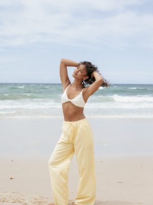 Ember Cotton Pants - Butter Yellow