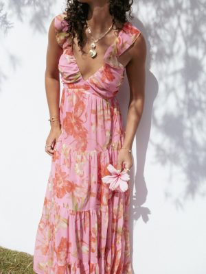 Matteah Maxi Dress - Tropical Floral