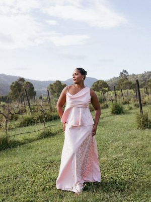 Alysa Skirt Set - Blush