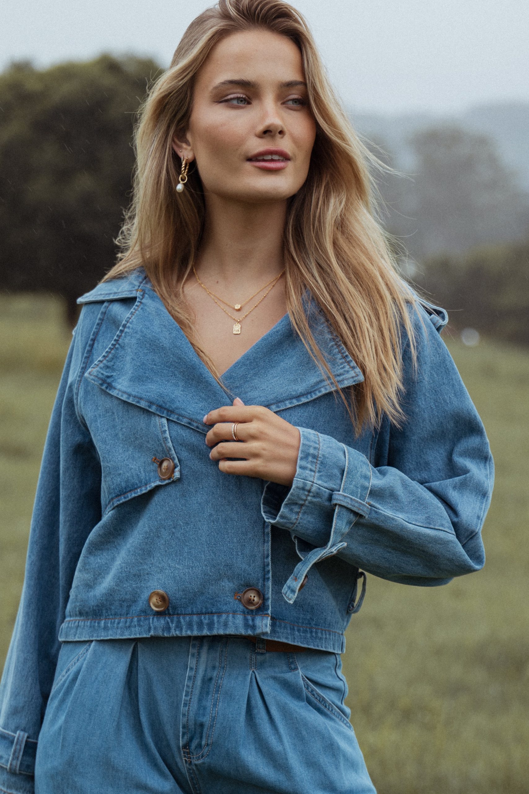 Westwood Waist Tie Denim Jacket - Denim - Image 10