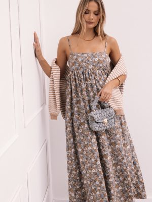 Andy Maxi Dress - Olive Ditsy Floral