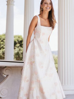 Zaria Midi Dress - Pink Floral