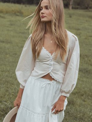 Nolette Top - Cream White