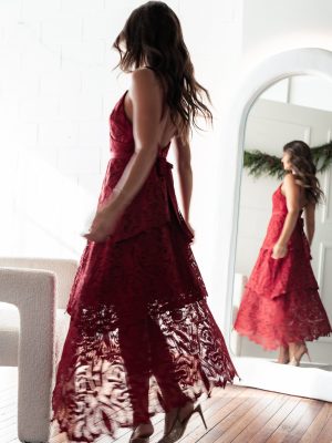 Elijah Maxi Dress - Red