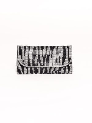 Zara Embellished Bag - Zebra