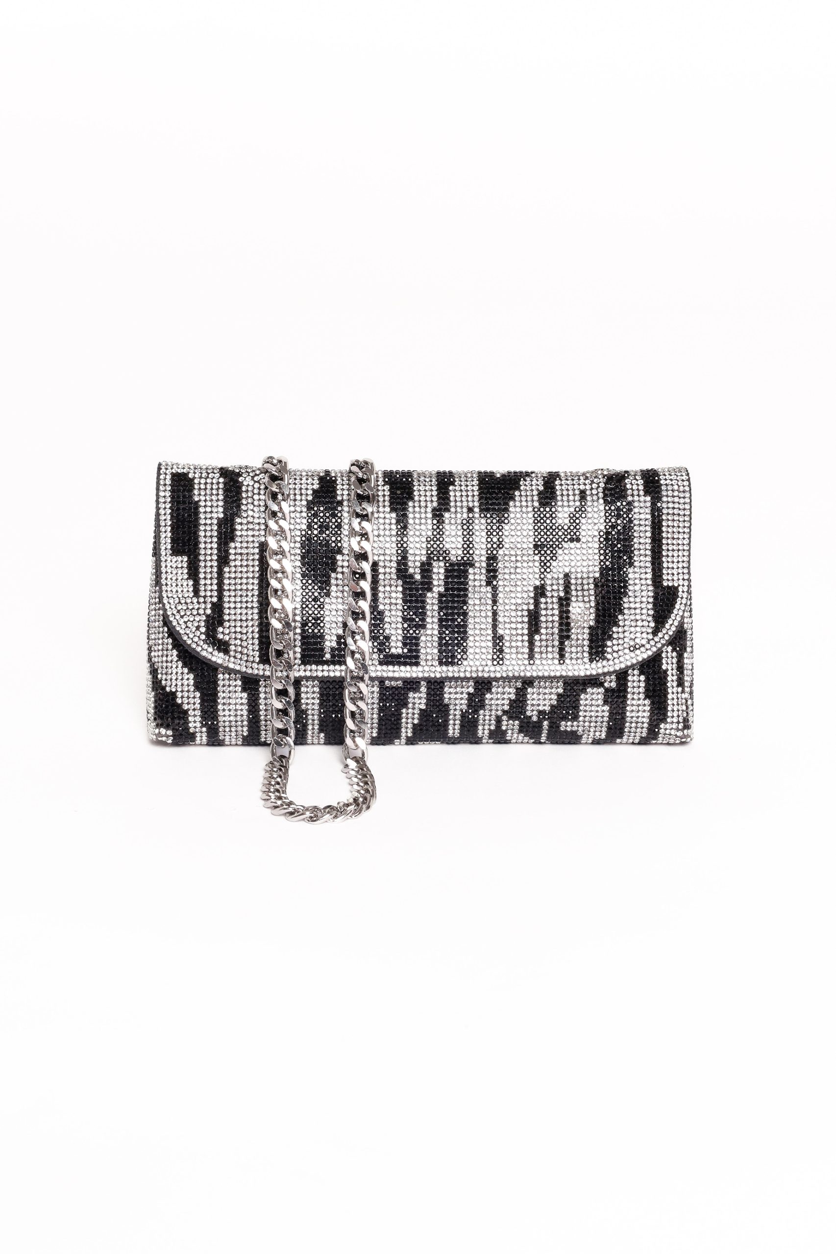 Zara Embellished Bag - Zebra - Image 3