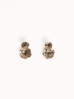 Evelina Flower Earrings - Gold