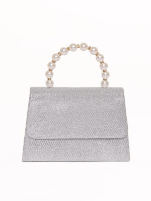 Jenn Embellished Bag - Champagne/Pearl