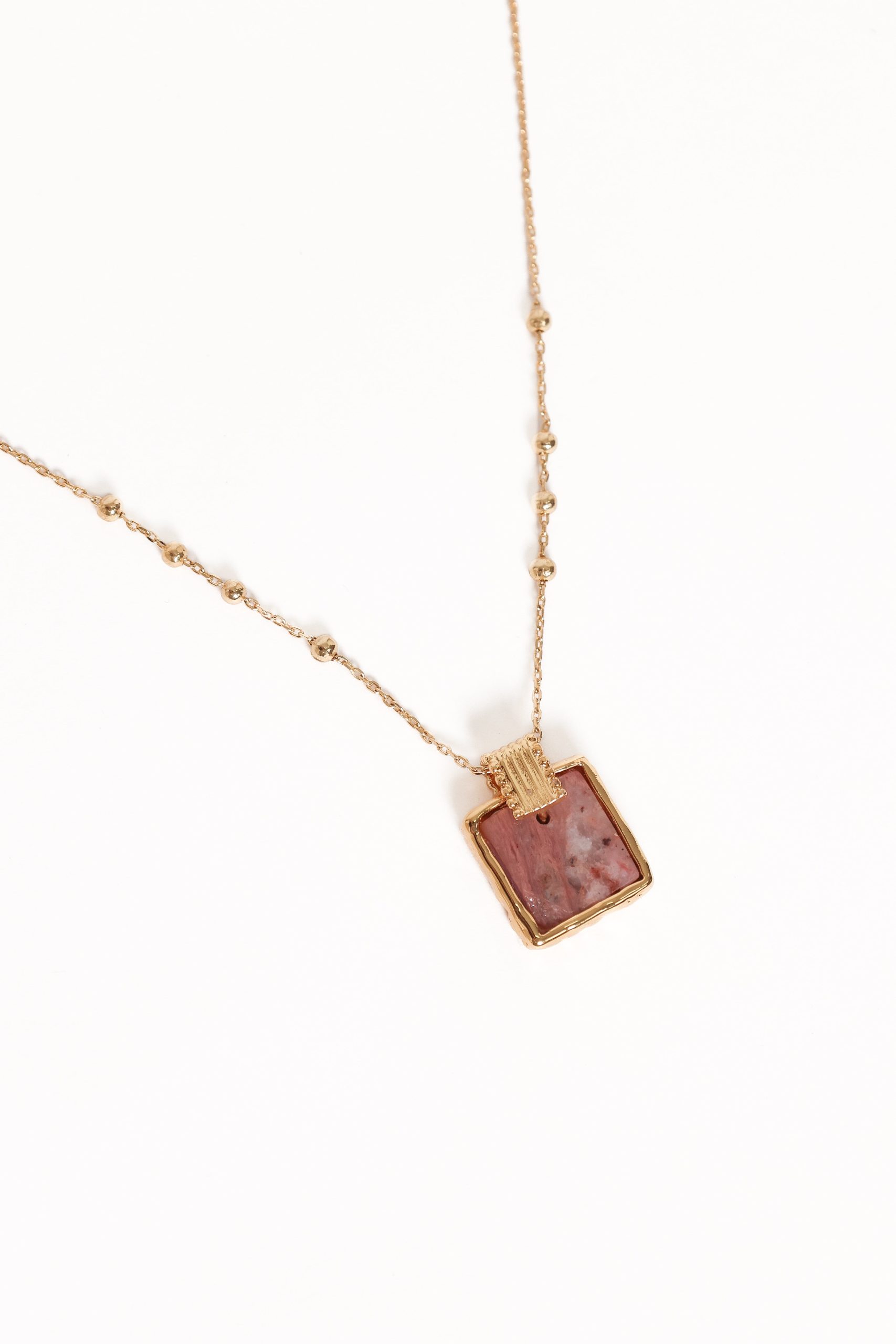 Rosie Necklace - Gold/Pink - Image 4