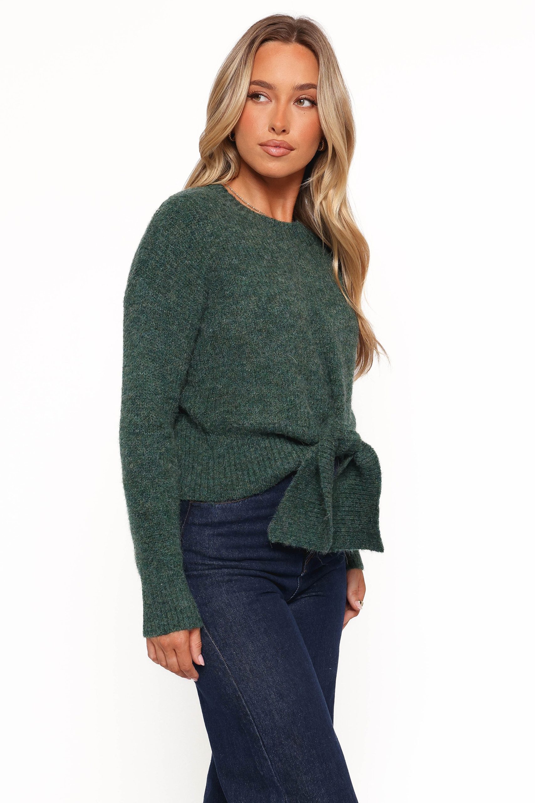 Captivate Knit Sweater - Emerald - Image 5