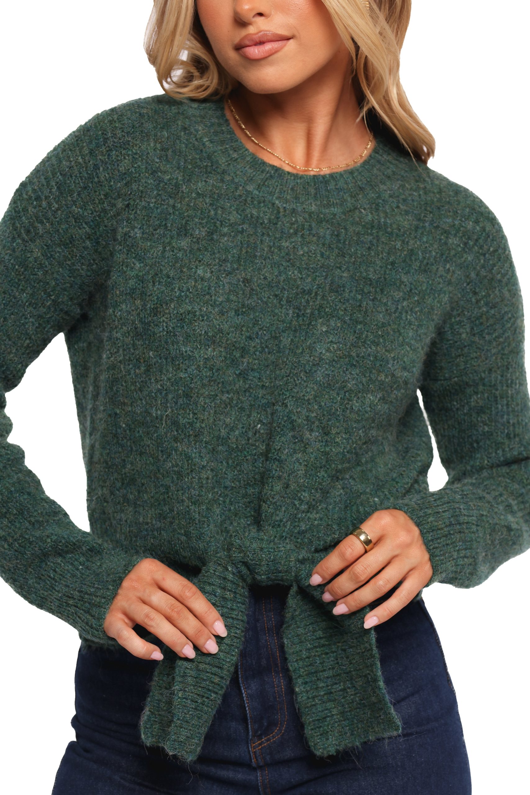 Captivate Knit Sweater - Emerald - Image 6