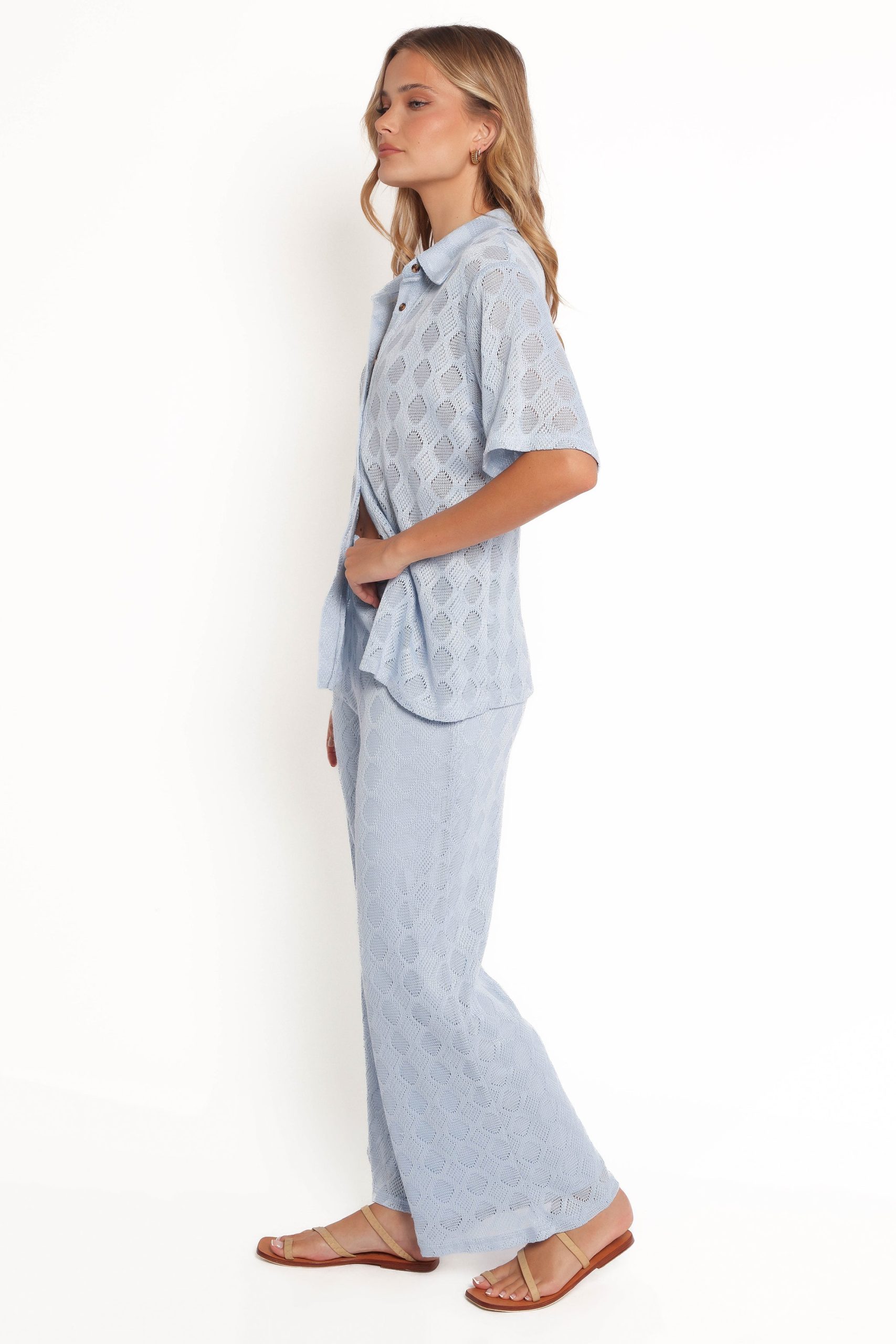 Cora Knit Pant - Blue - Image 5