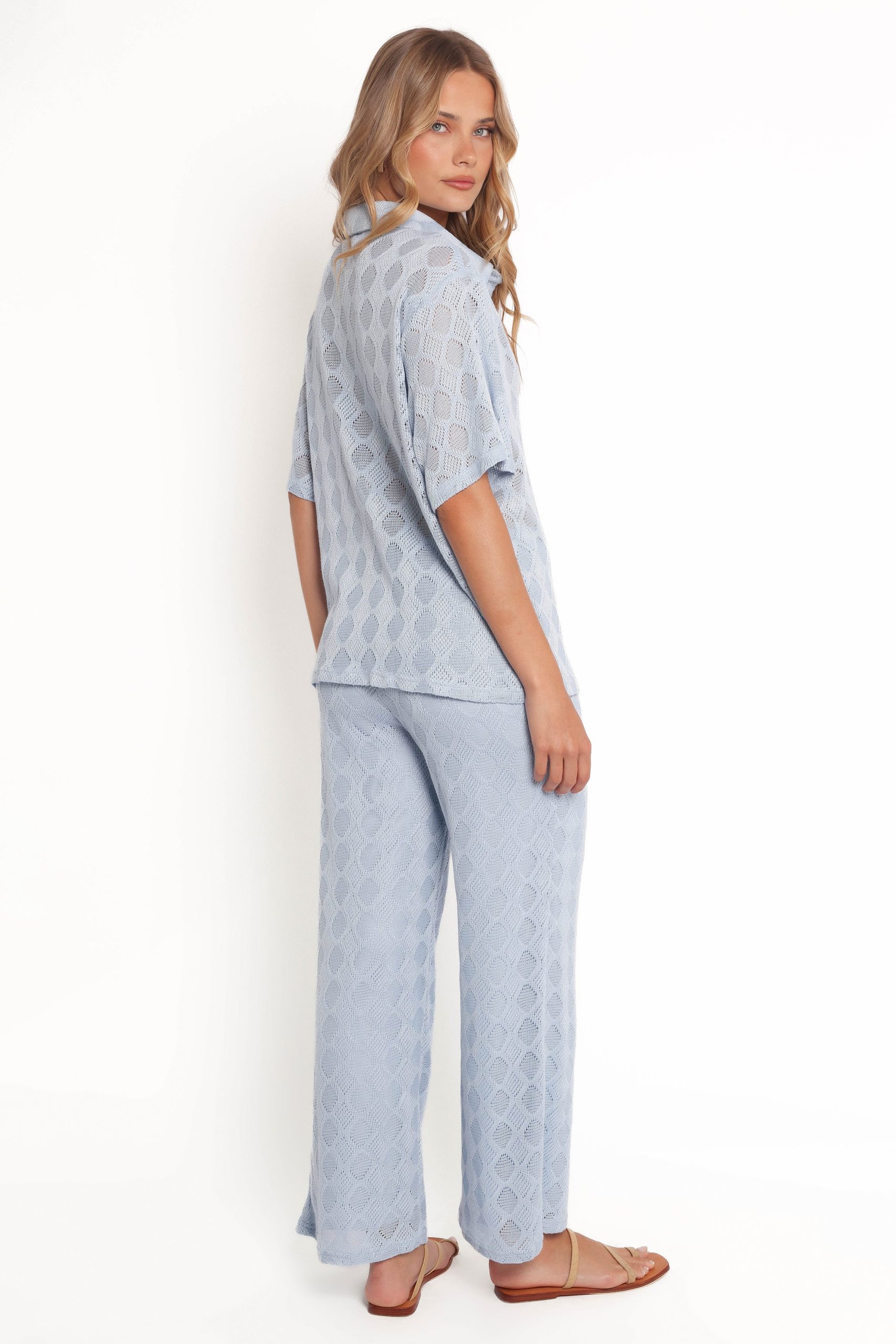 Cora Knit Pant - Blue - Image 6