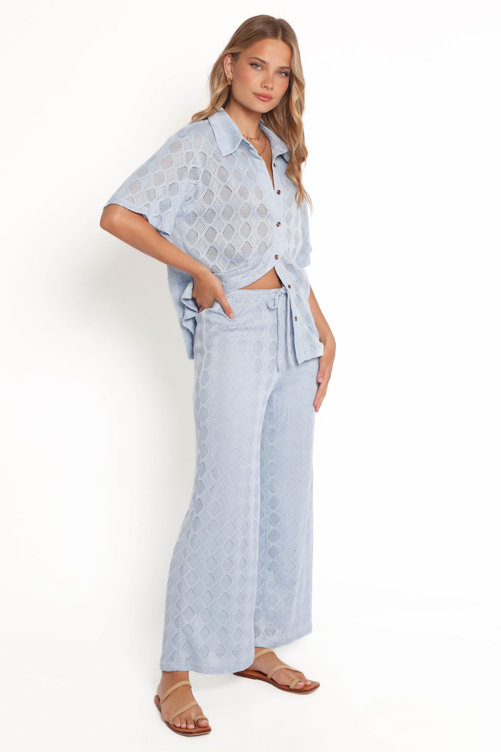 Cora Knit Pant - Blue - Image 7