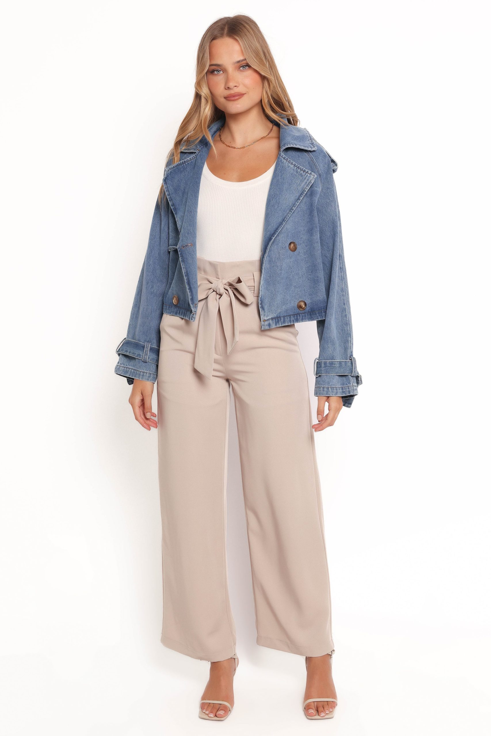 Westwood Waist Tie Denim Jacket - Denim - Image 4