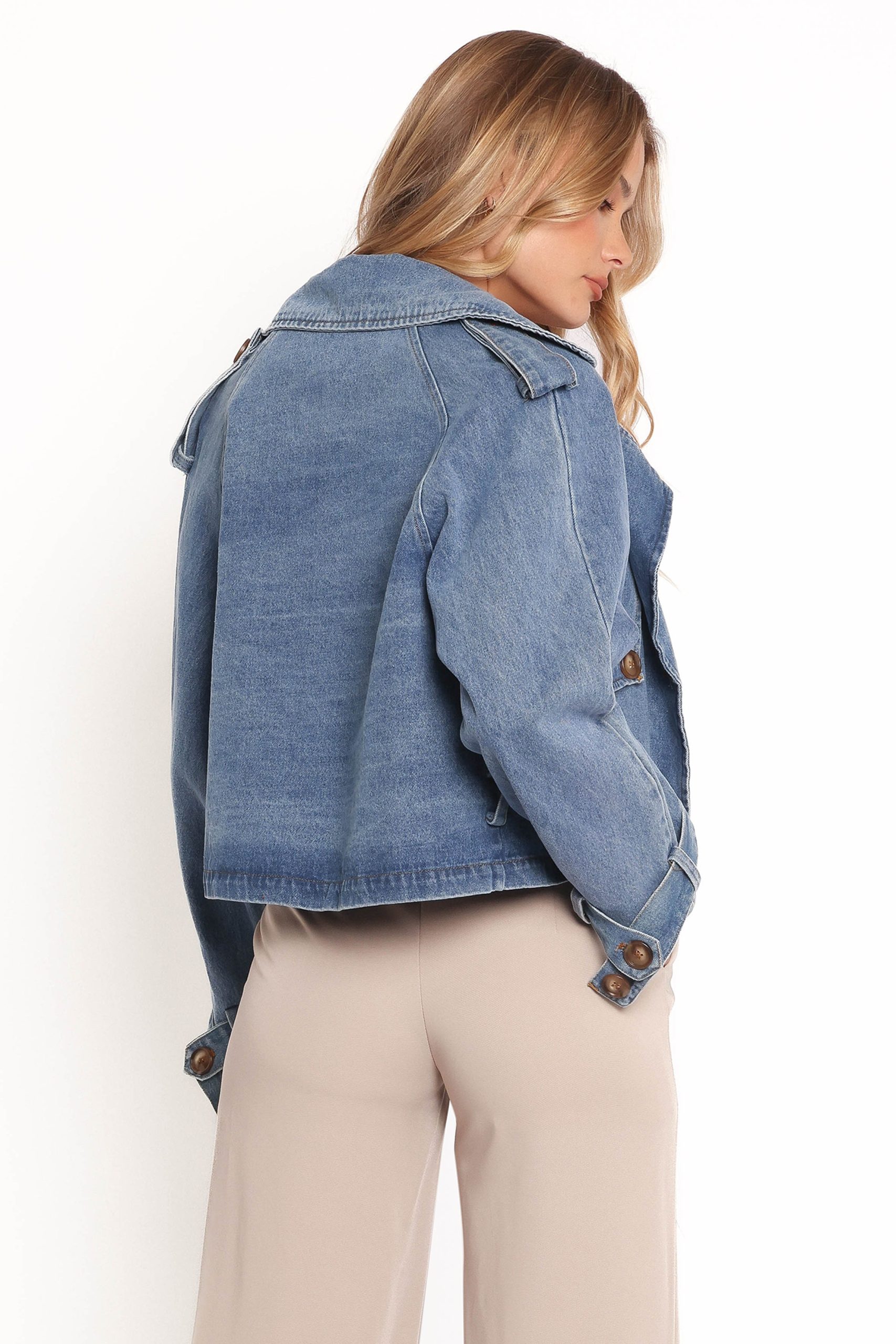 Westwood Waist Tie Denim Jacket - Denim - Image 6