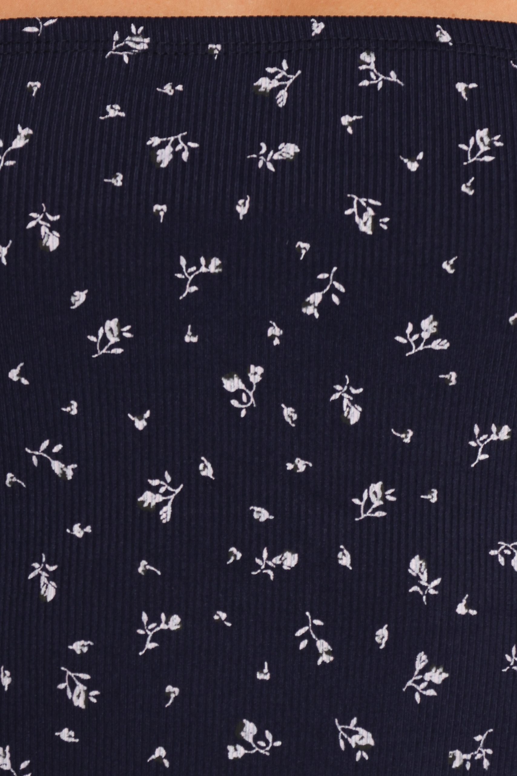 Esma Square Neck Knit Top - Navy Ditsy - Image 8