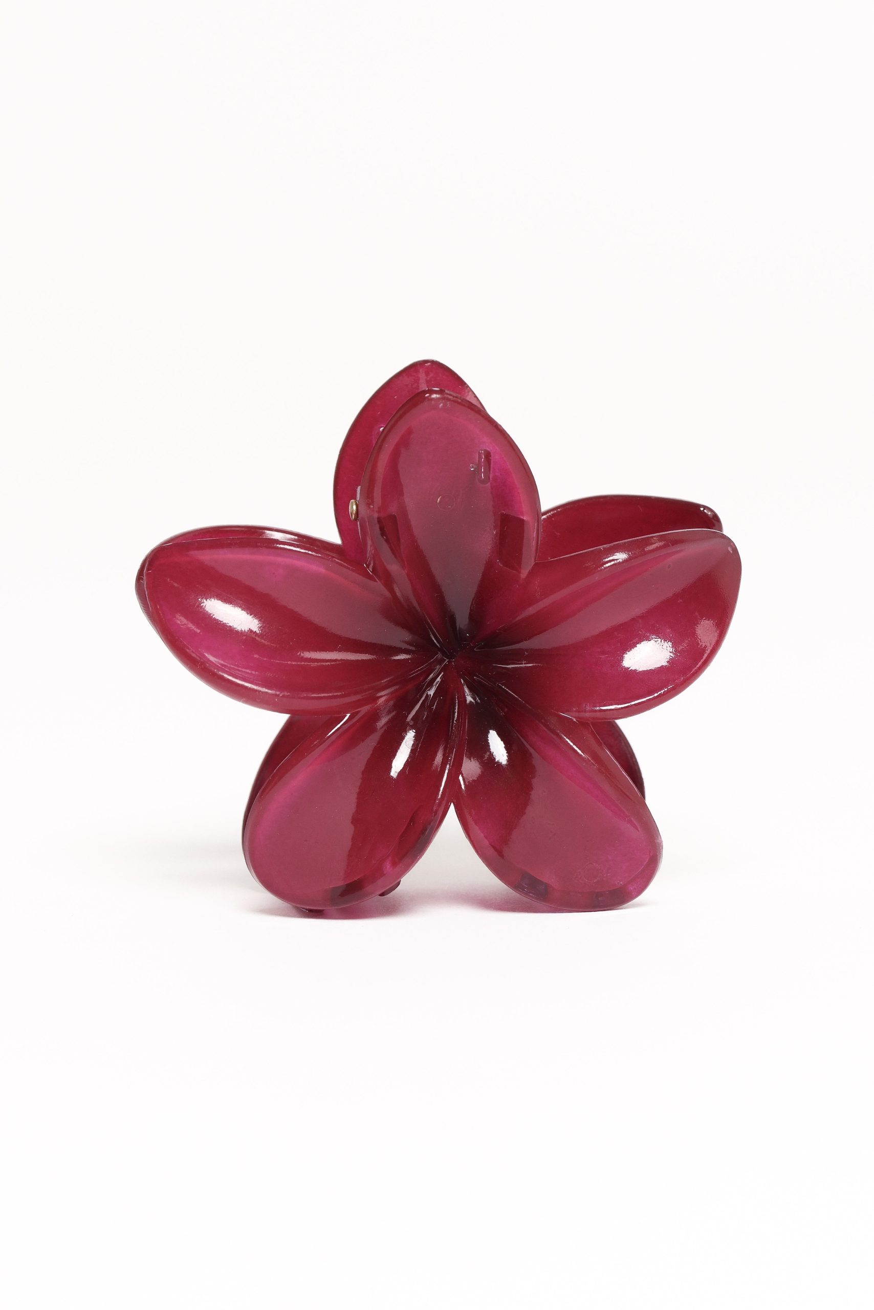 Marissa Flower Hair Clip - Wine - Image 3