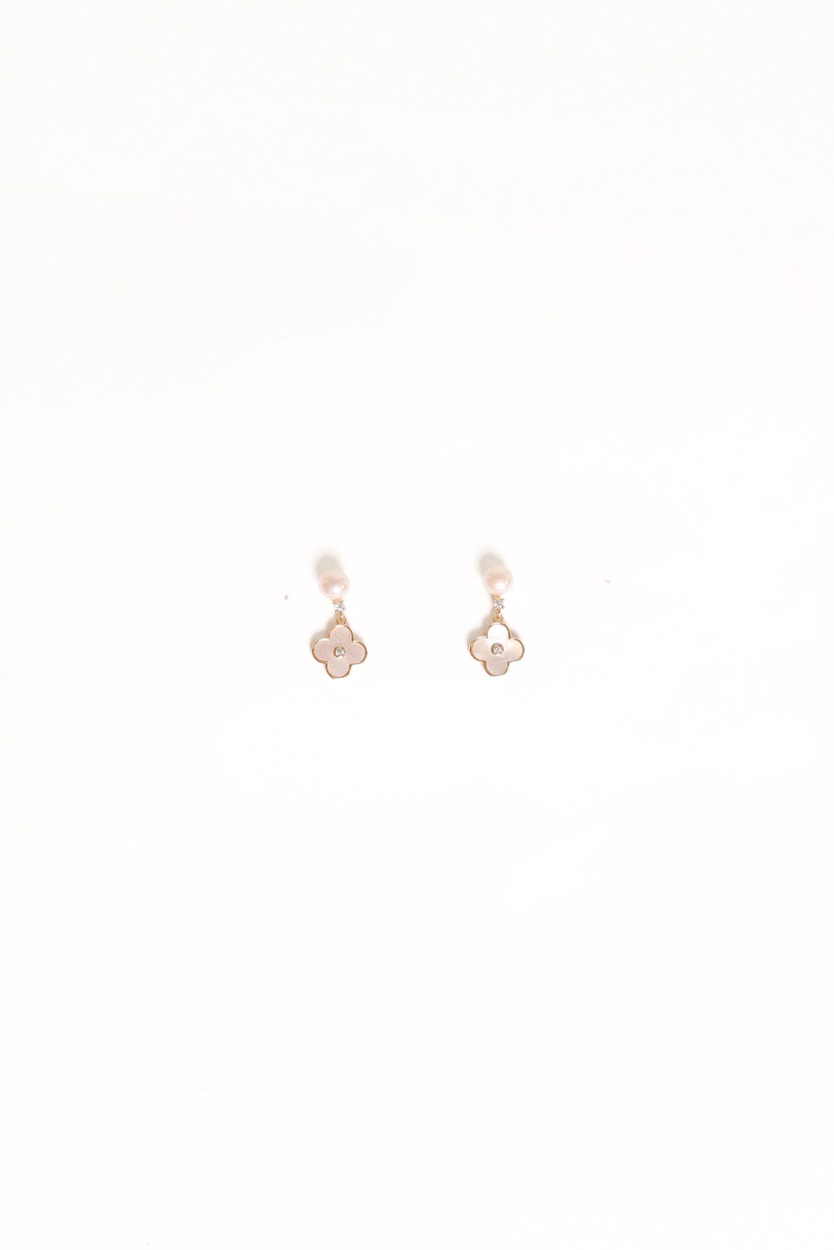 Marlowe Flower Earrings - Gold