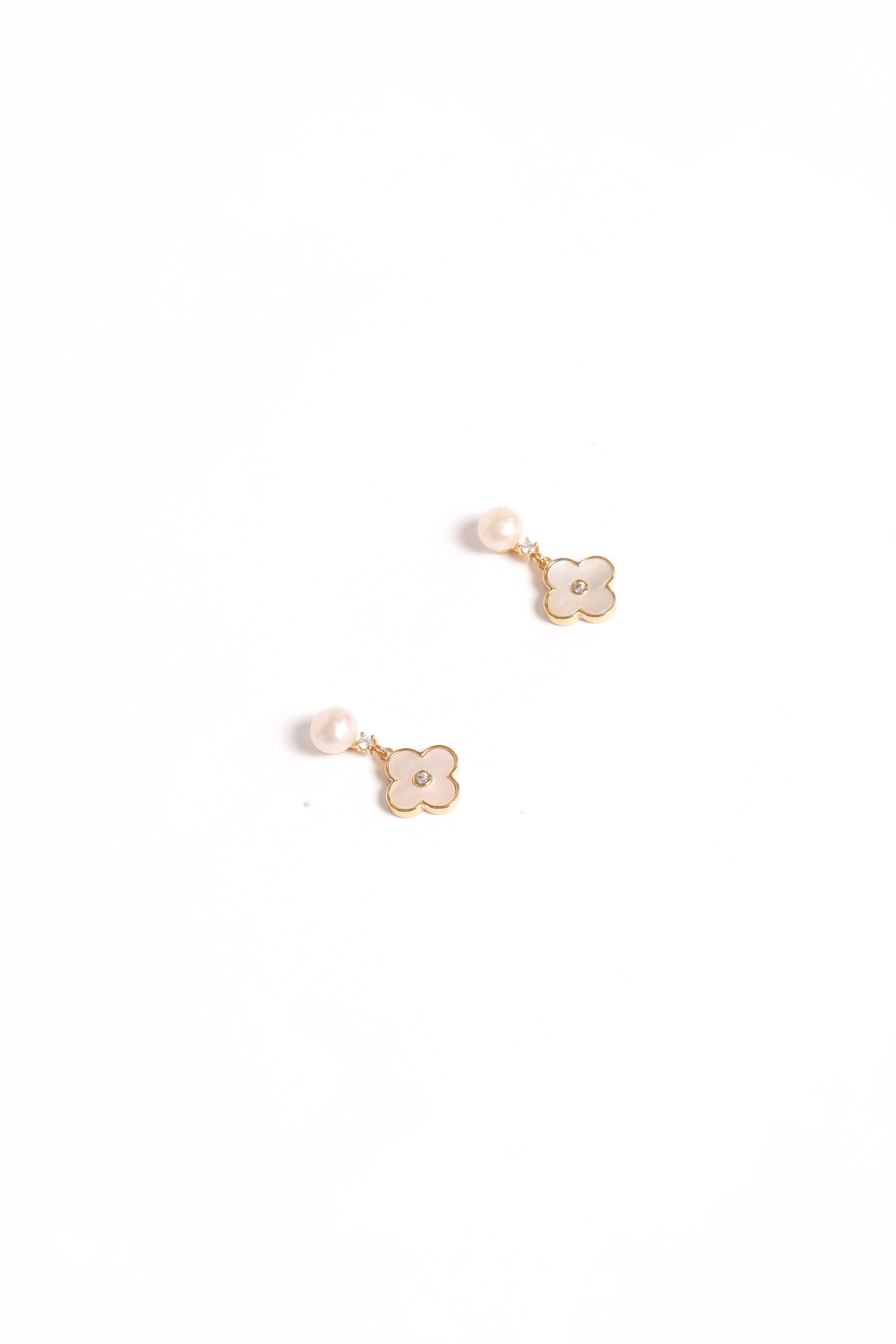 Marlowe Flower Earrings - Gold - Image 2