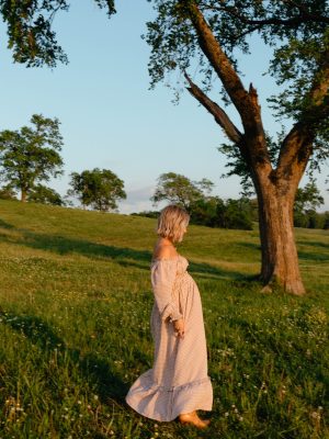 Torrie Maxi Dress - Brown Check