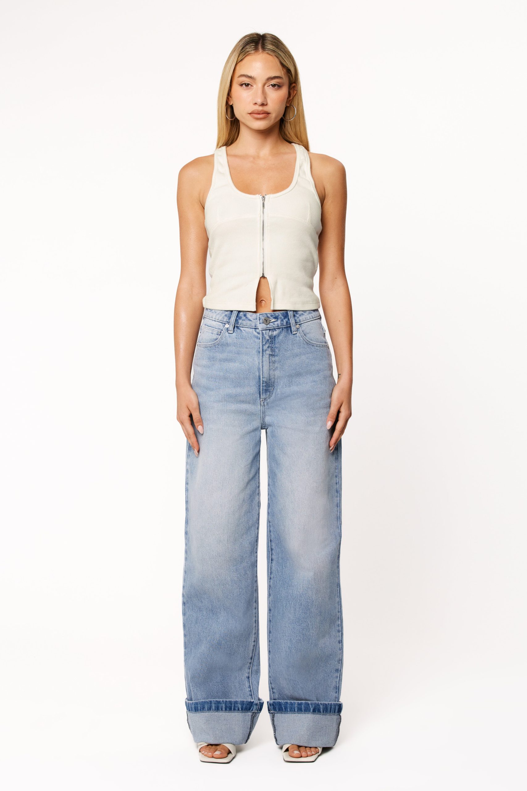 Abrand 94 High Wide Jeans - Jordan Worn Turn Up - Image 4