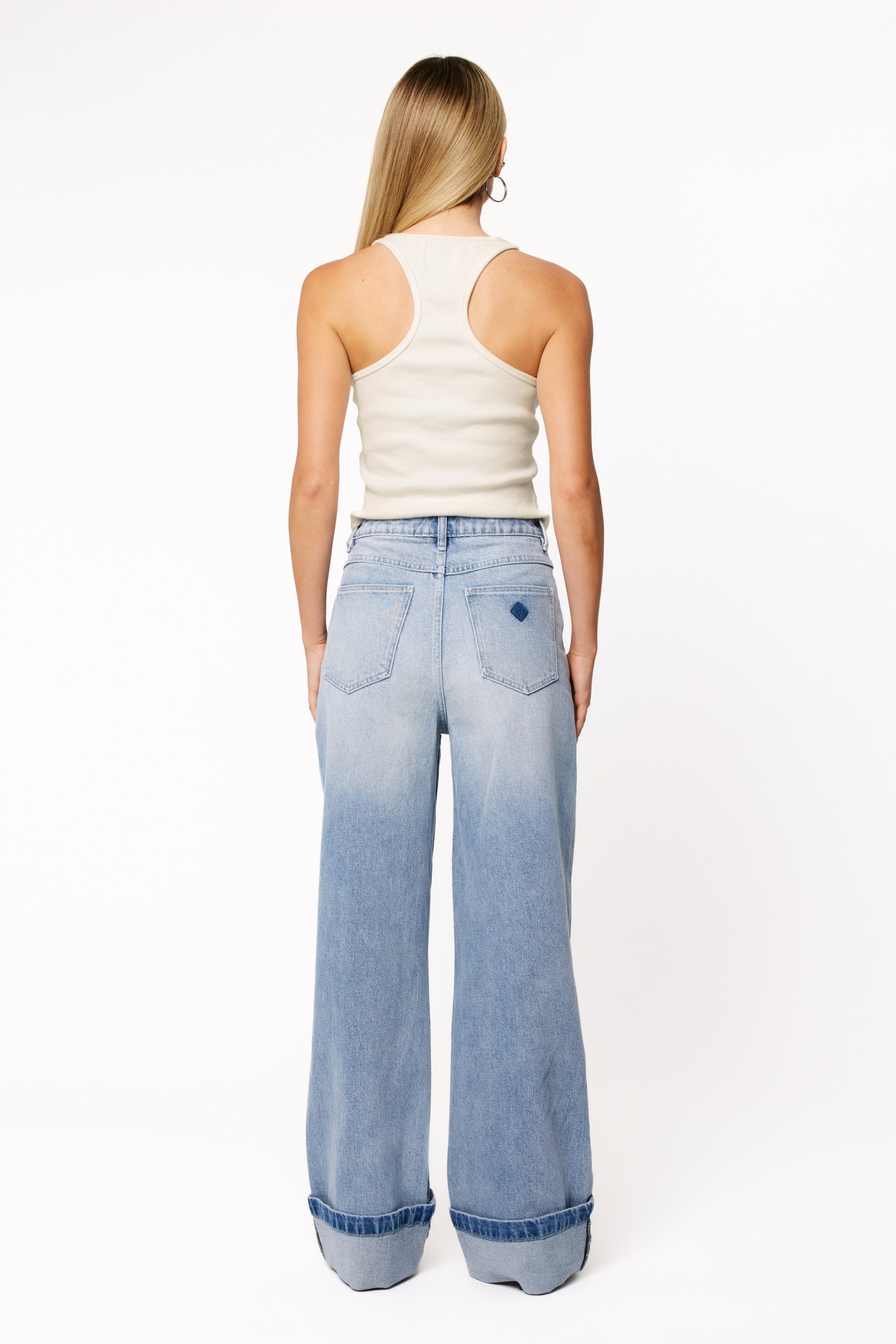 Abrand 94 High Wide Jeans - Jordan Worn Turn Up - Image 3