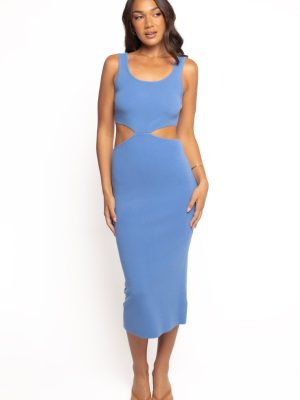 Abella Midi Dress - Blue