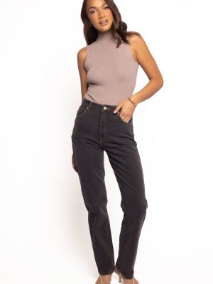 Abrand 94 High Straight Jeans - Cara Washed Black