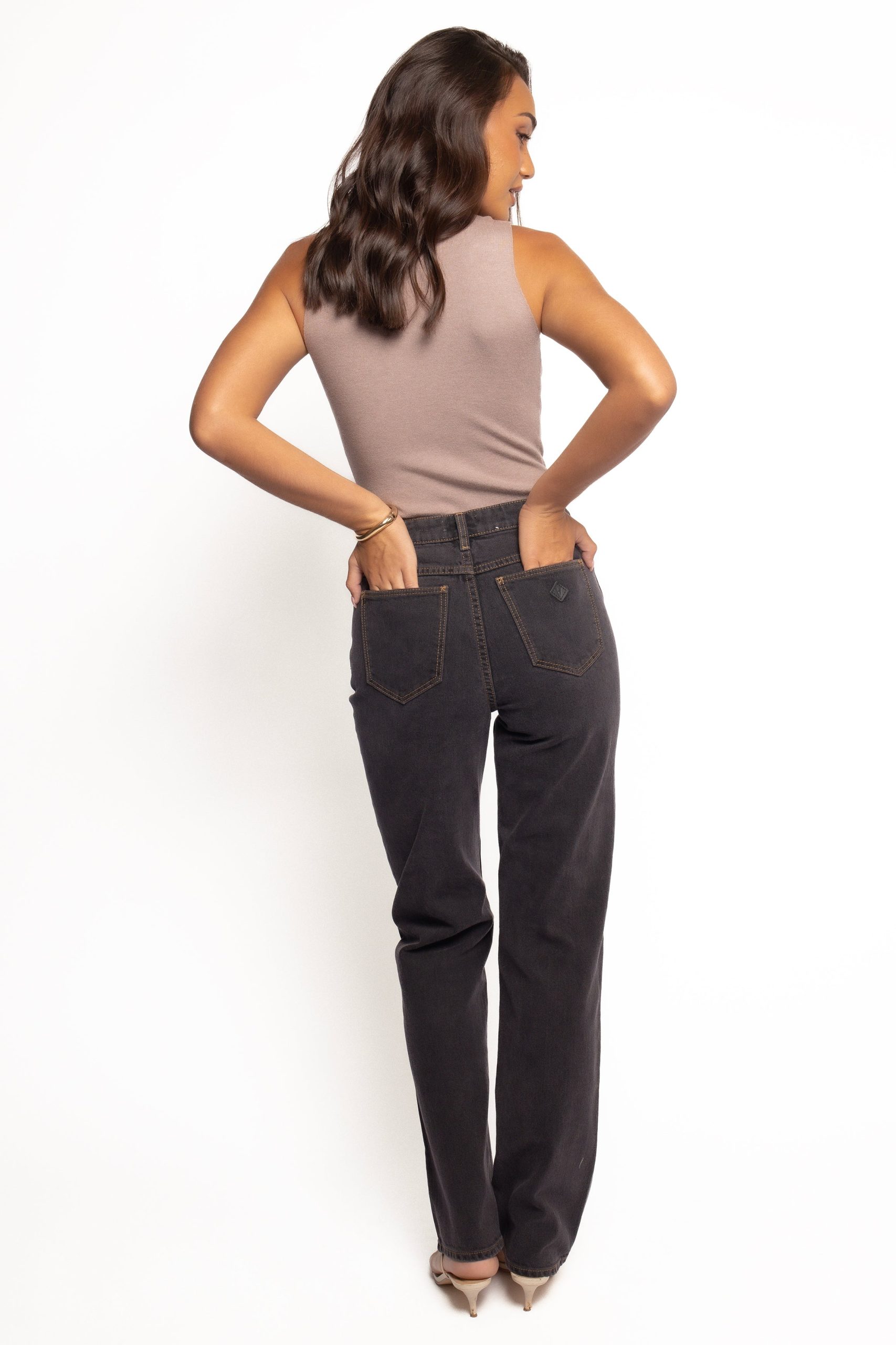 Abrand 94 High Straight Jeans - Cara Washed Black - Image 2