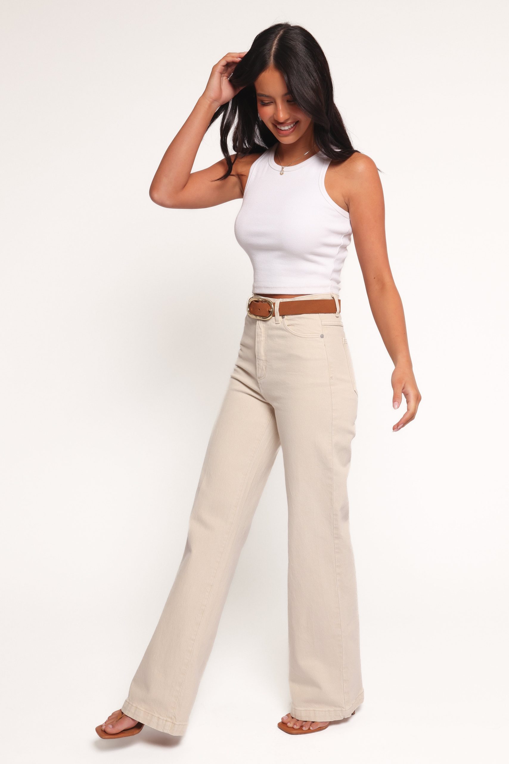 Abrand 94 High Wide Jeans - Bone - Image 3
