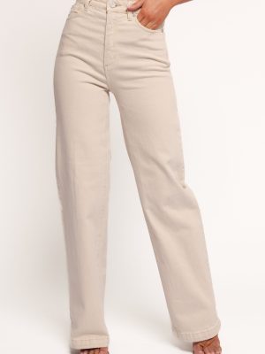 Abrand 94 High Wide Jeans - Bone