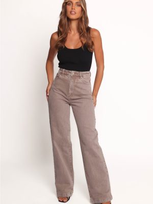 Abrand 94 High Wide Jeans - Mushroom