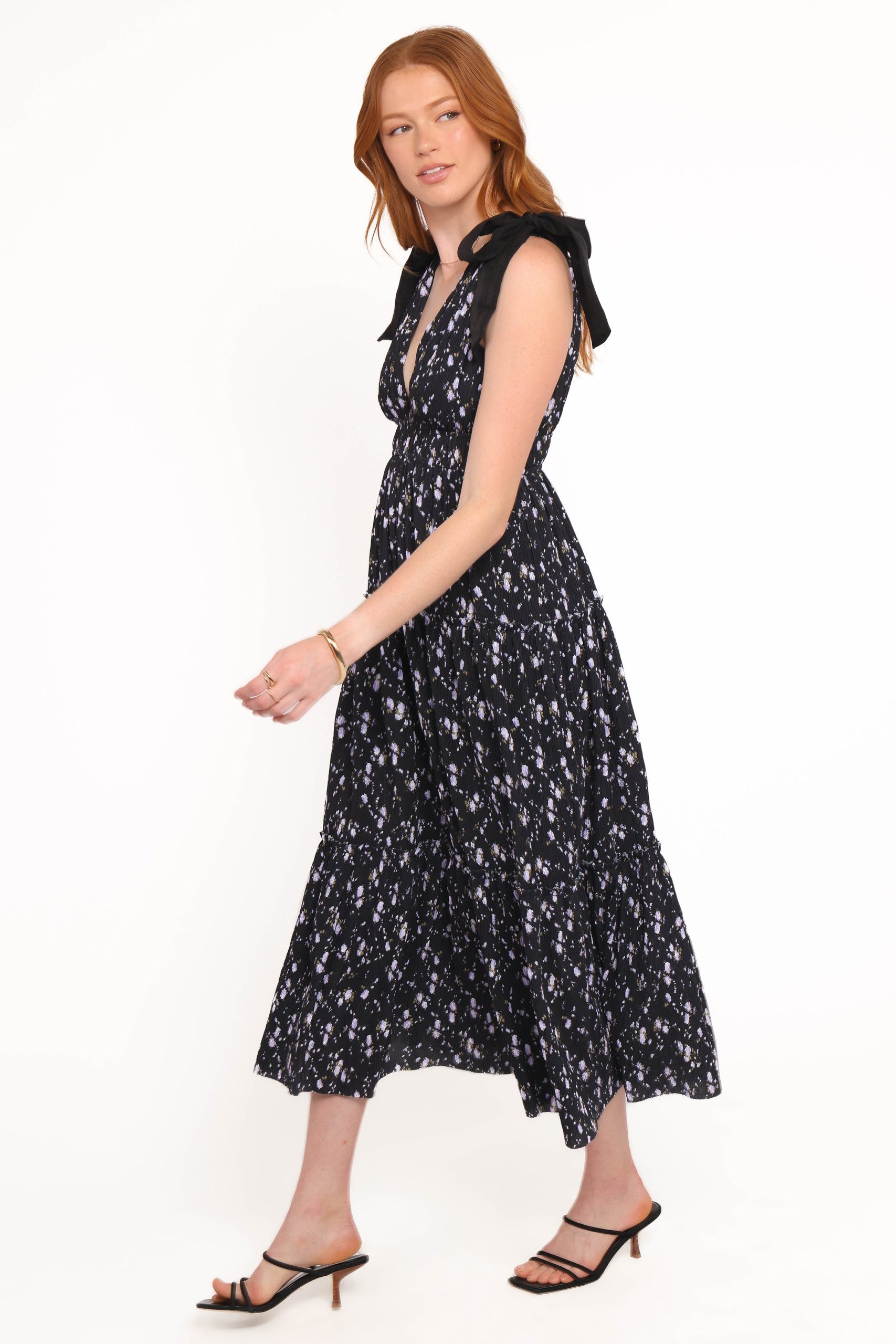 Adeline Maxi Dress - Black Floral - Image 3