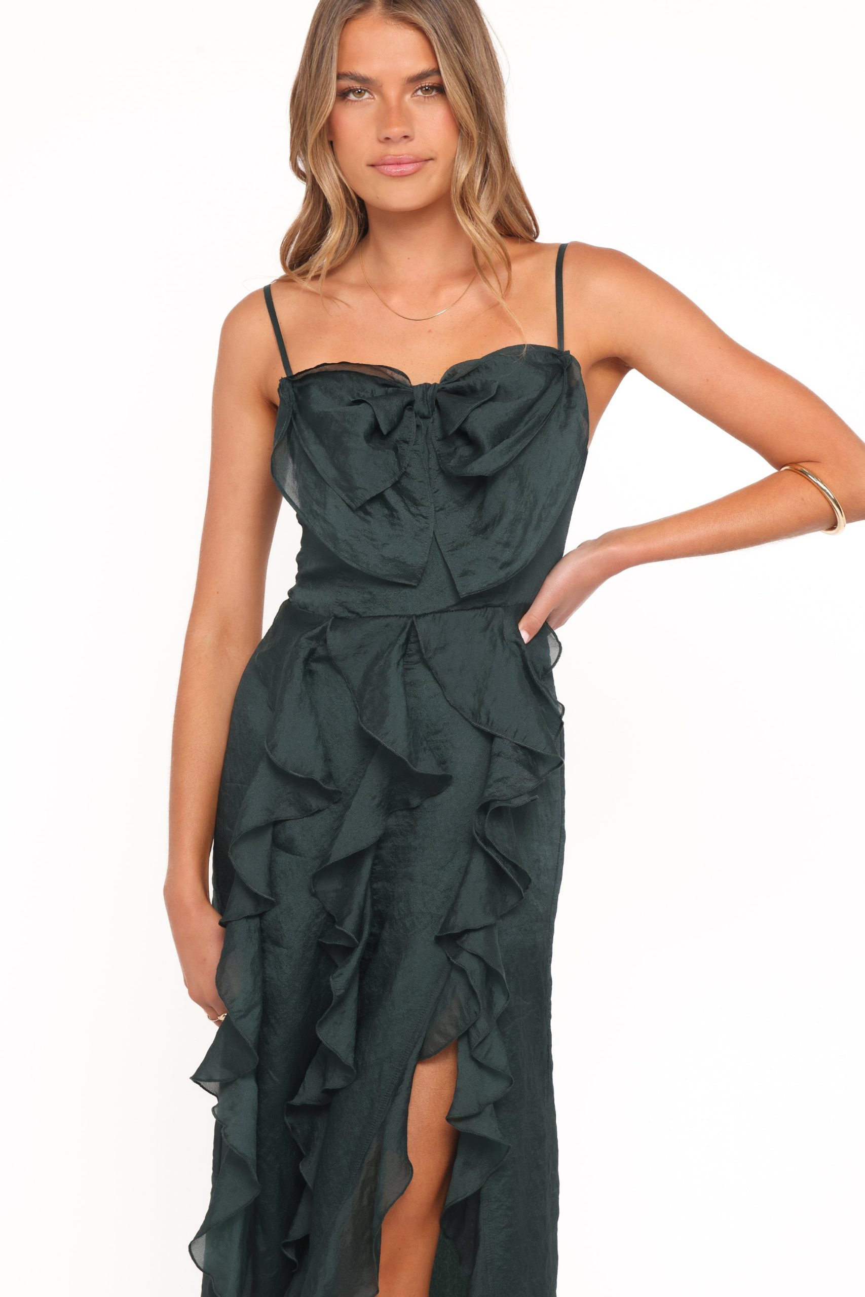 Adelyn Midi Dress - Emerald - Image 2
