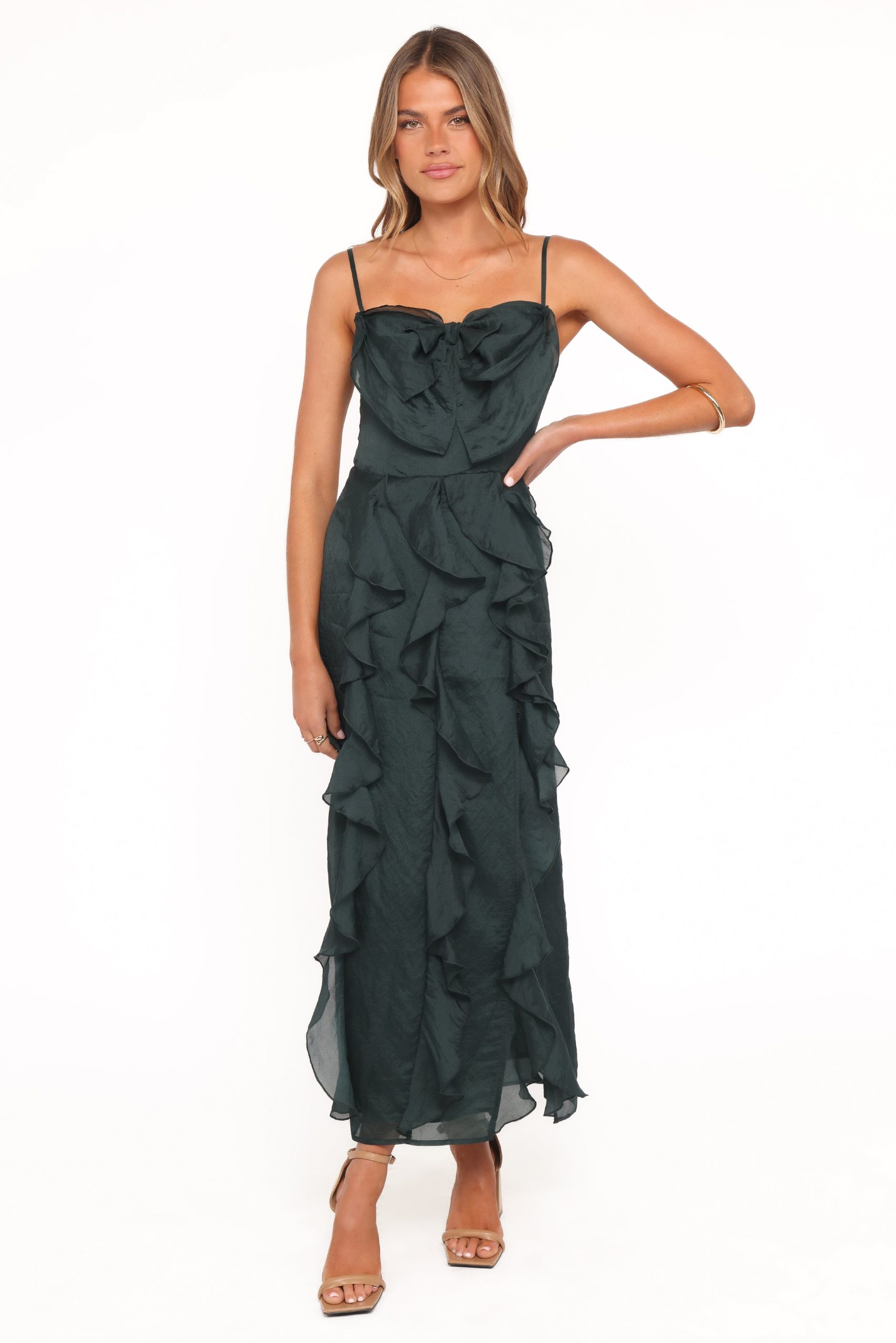 Adelyn Midi Dress - Emerald - Image 5