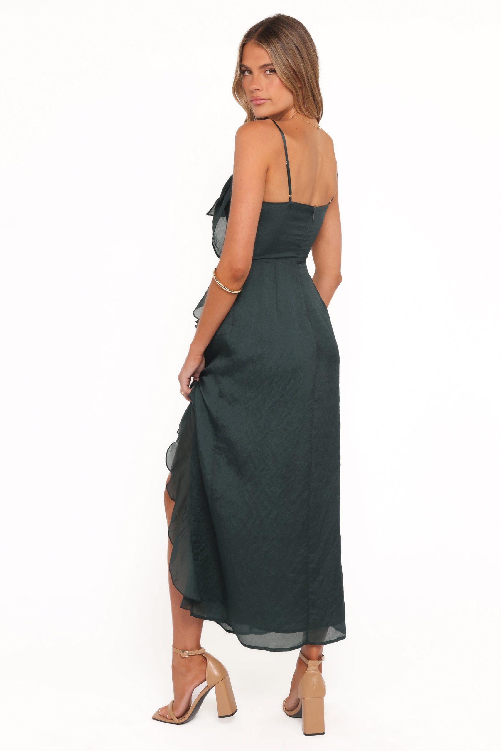 Adelyn Midi Dress - Emerald - Image 4
