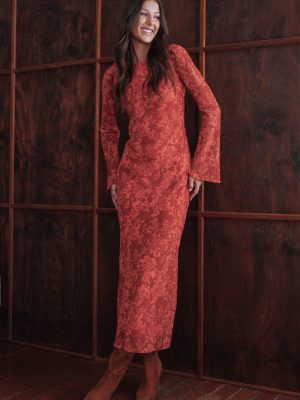 Talitha Maxi Dress - Red Roses