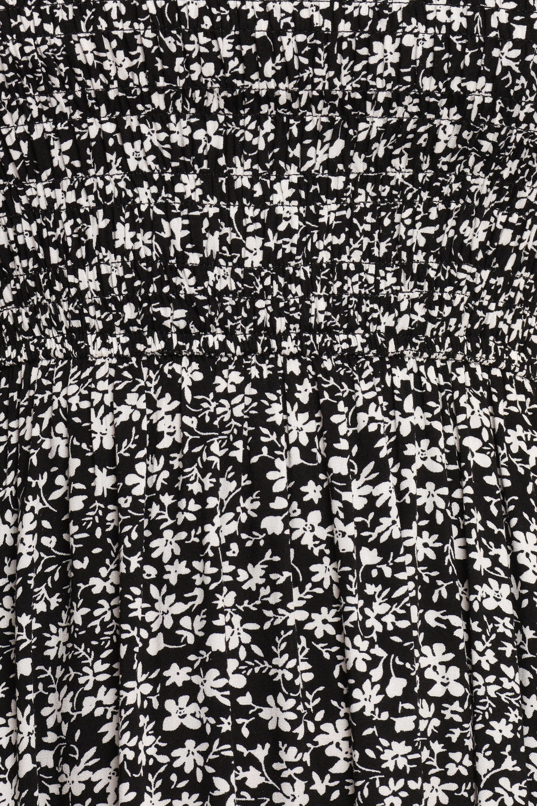 Agatha Midi Dress - Black Floral - Image 7