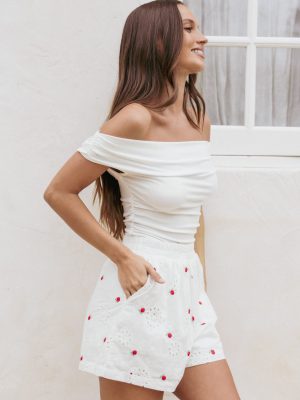 Aisha Shorts - White