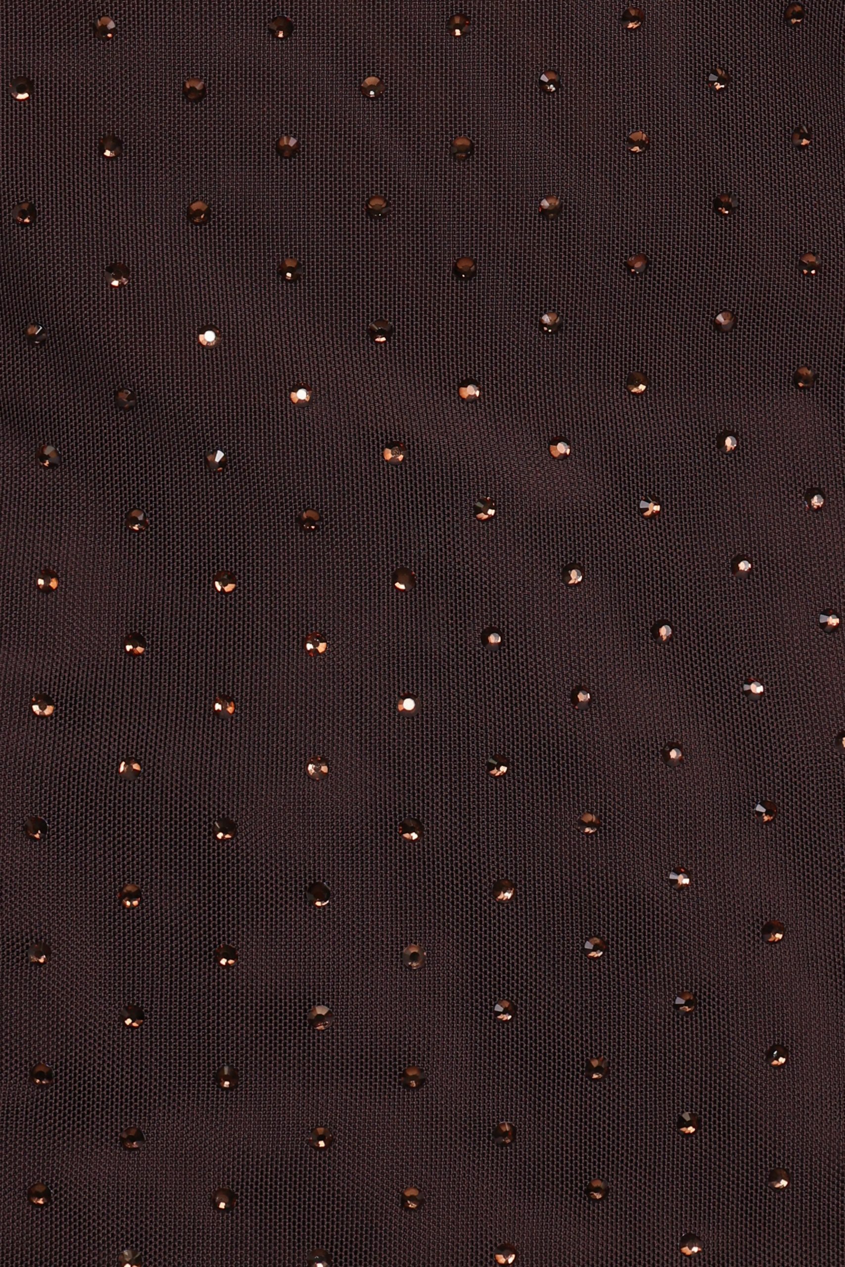 Alejandra Embellished Mesh Top - Dark Chocolate - Image 7