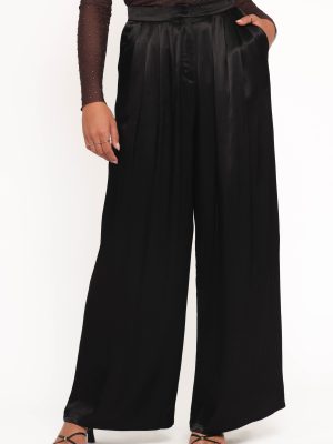 Joyce Wide Leg Pant - Black