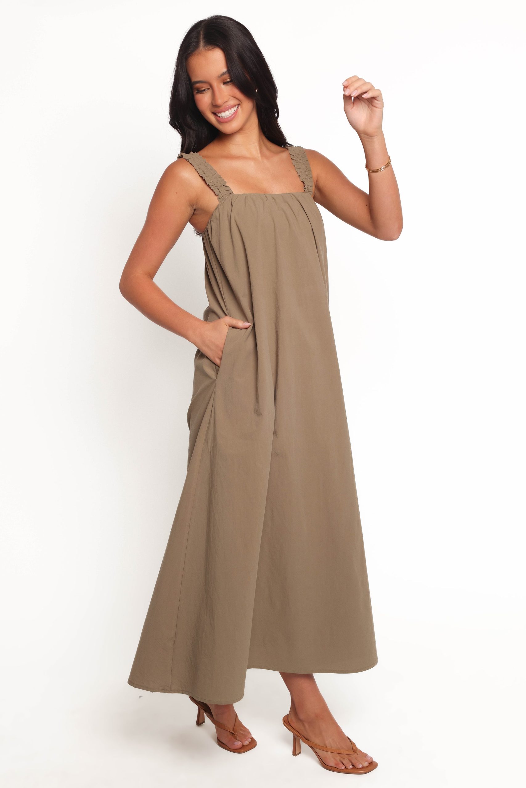 Alessandra Maxi Dress - Olive - Image 7