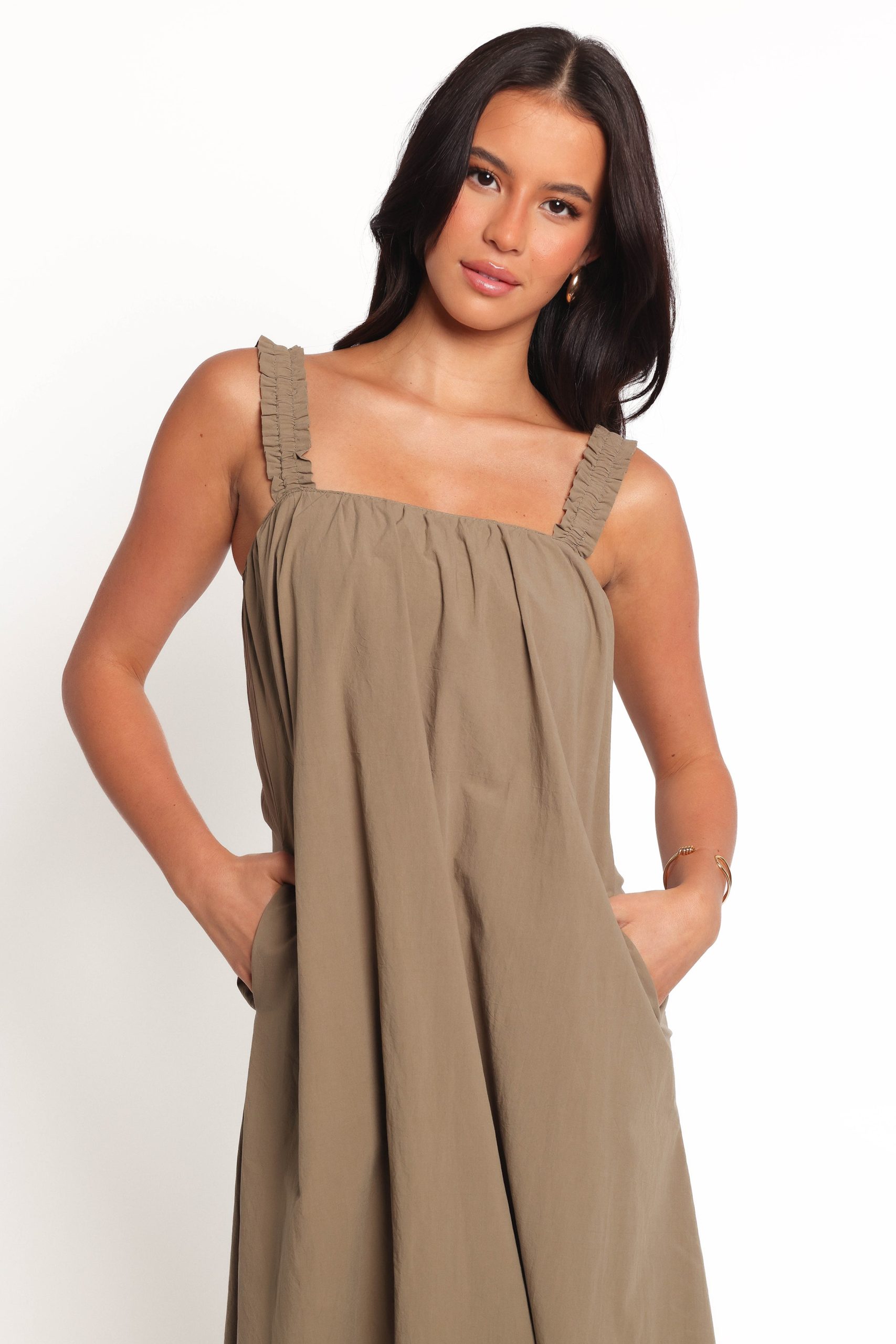 Alessandra Maxi Dress - Olive - Image 3