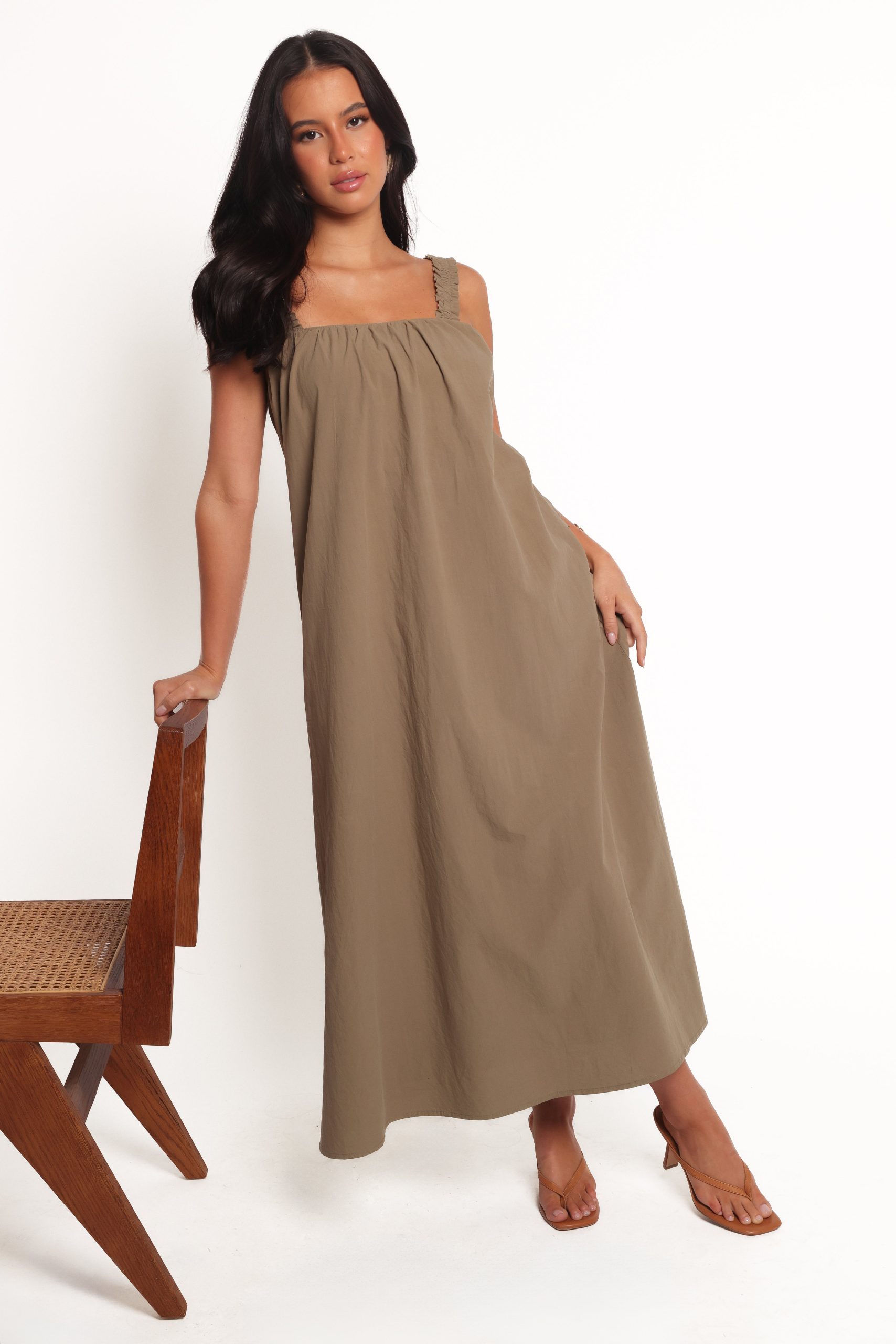 Alessandra Maxi Dress - Olive - Image 4