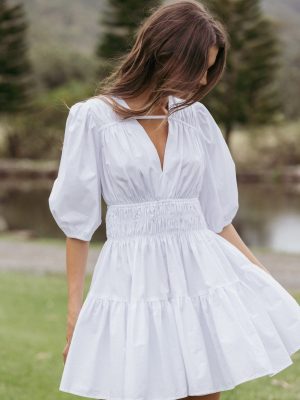 Alessia Mini Dress - White